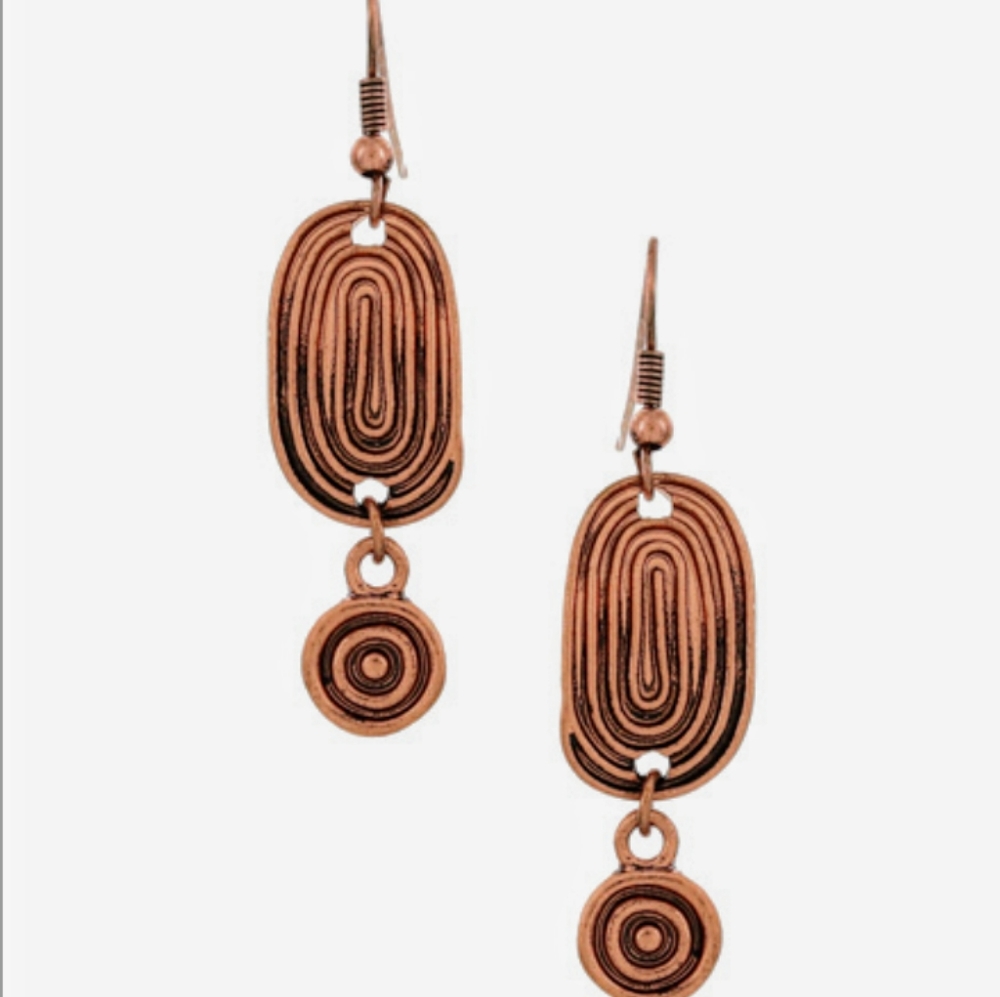 Copper earrings